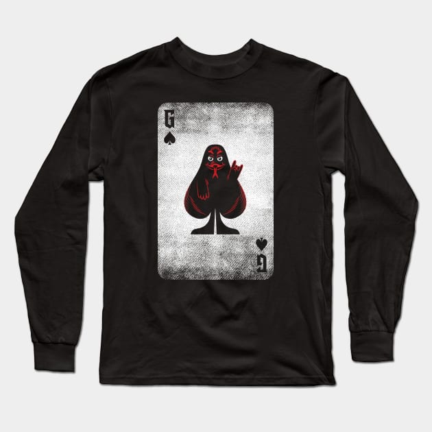 Grimace of Spades Long Sleeve T-Shirt by toadyco